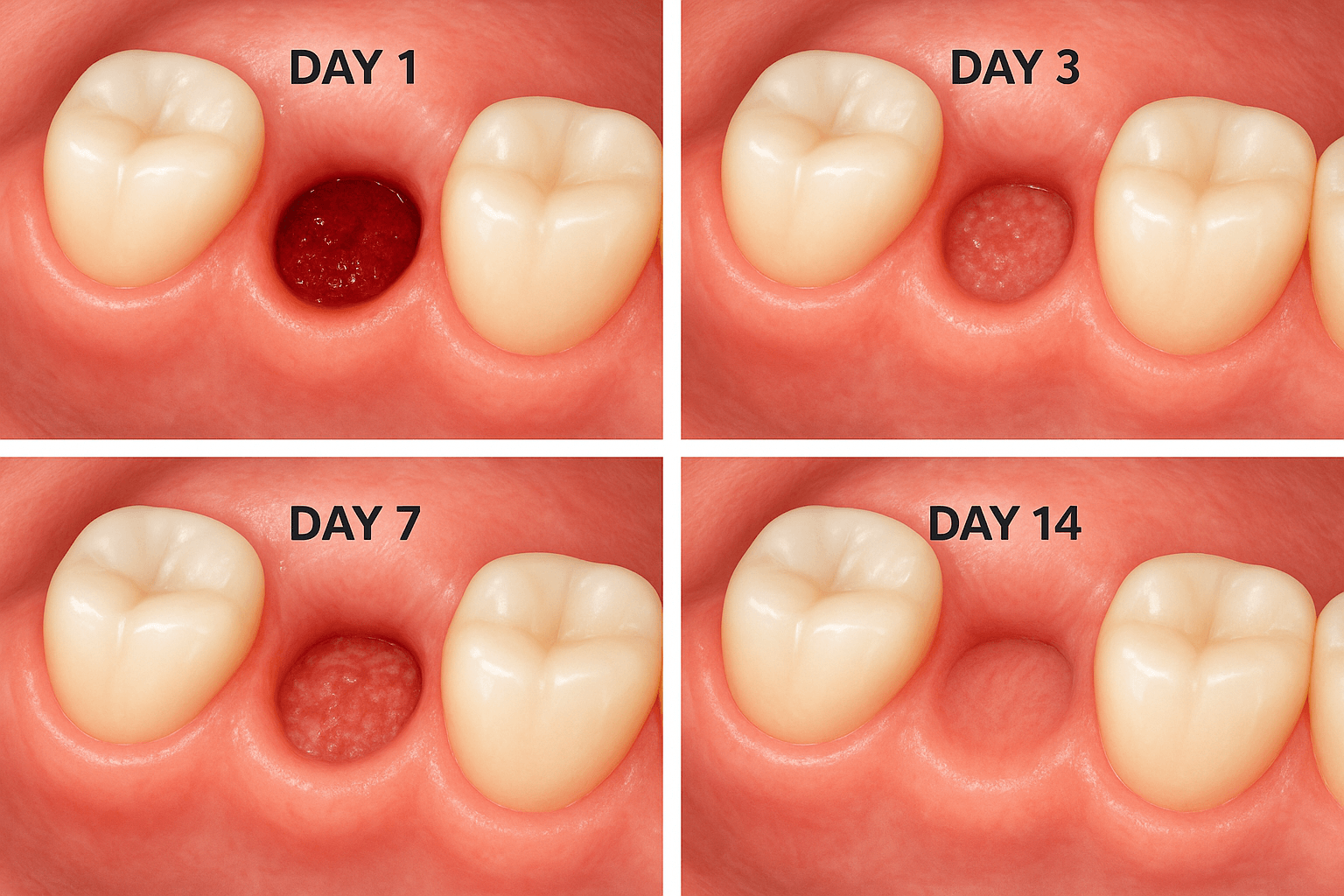 Day by Day Tooth Extraction Healing Stages With Pictures Your Visual Guide