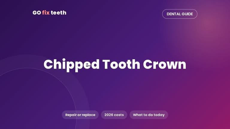 Chipped Tooth Crown: Repair, Replace, Cost & What to Do