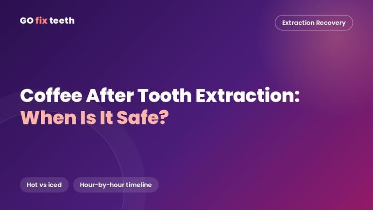 Coffee After Tooth Extraction: When Can You Drink It Again?