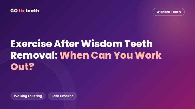 Exercise After Wisdom Teeth Removal: When Can You Work Out?