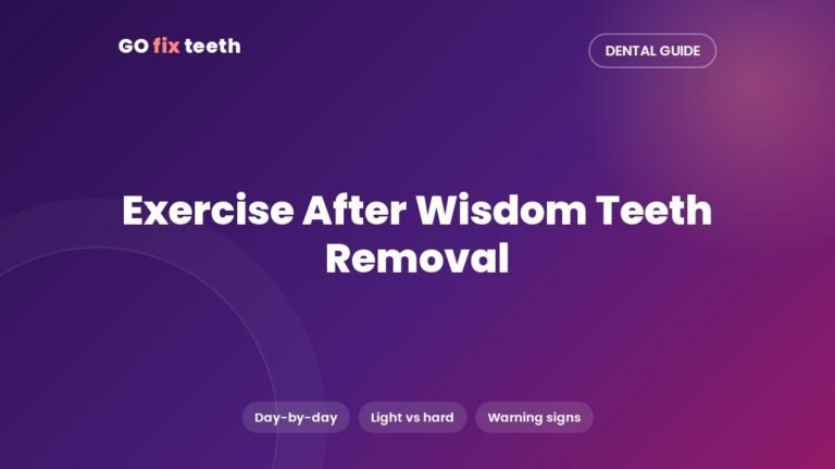 Exercise After Wisdom Teeth Removal: When Can You Work Out?