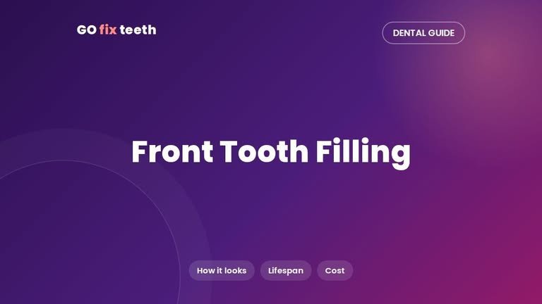 Front Tooth Filling: Look, Lifespan and Cost (2026)