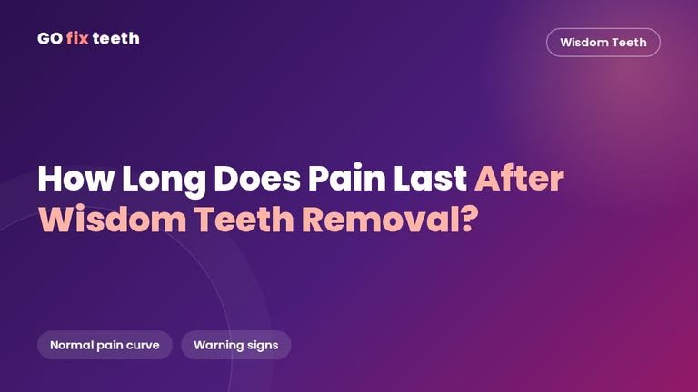 How Long Does Pain Last After Wisdom Teeth Removal?