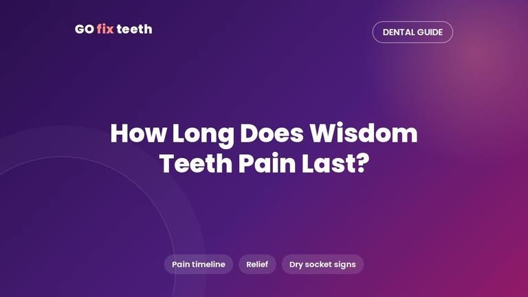 How Long Does Pain Last After Wisdom Teeth Removal?
