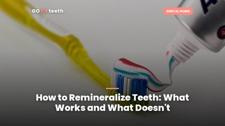 How to Remineralize Teeth: What Works and What Doesn't