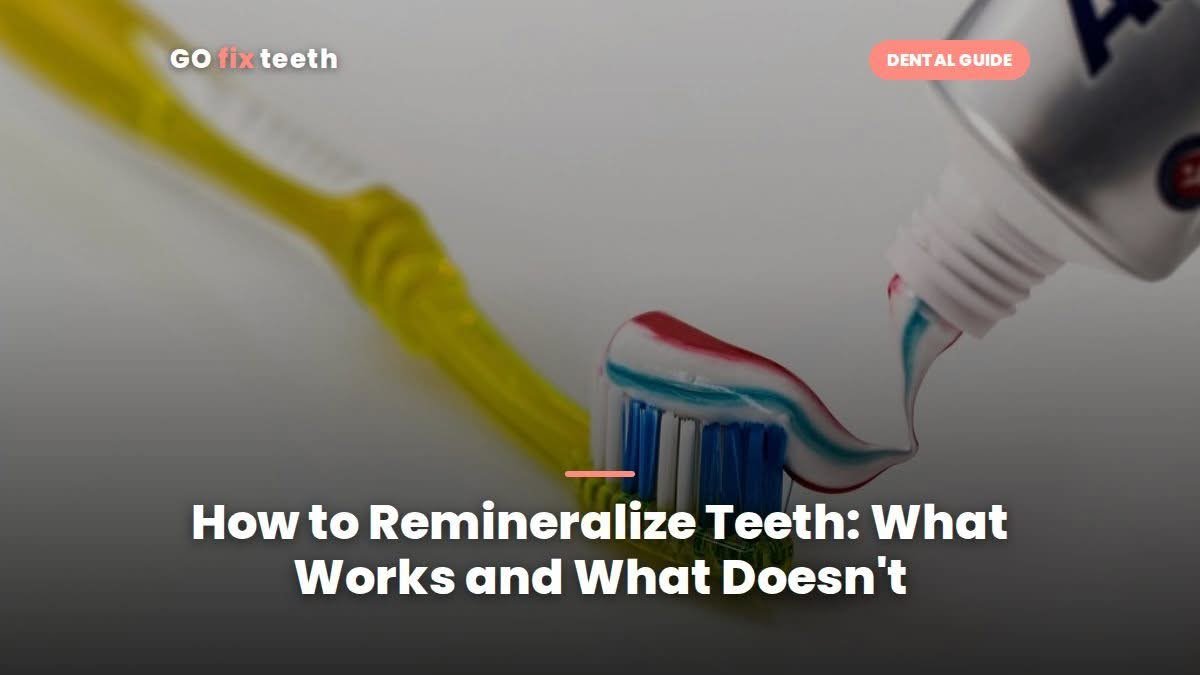 How to Remineralize Teeth: What Works and What Doesn't
