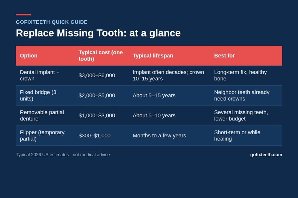 Replace Missing Tooth at a glance