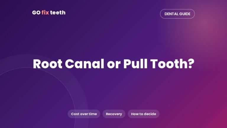 Root Canal or Pull Tooth? How to Decide (2026 Costs)