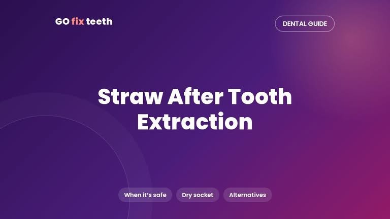 When Can I Use a Straw After Tooth Extraction?