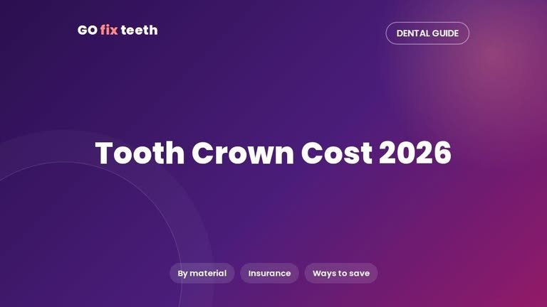 Tooth Crown Cost 2026: Prices by Material (US Guide)