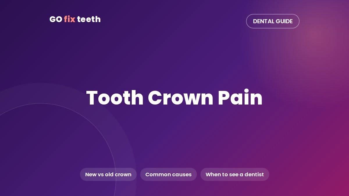 Tooth Crown Pain: Causes Under New and Old Crowns