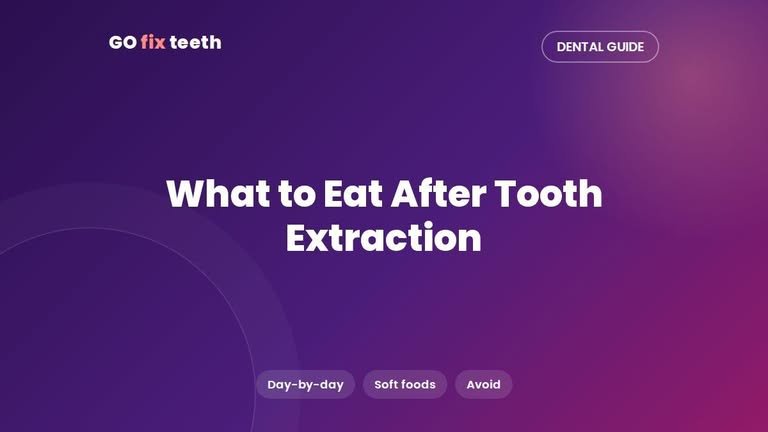 What to Eat After Tooth Extraction: Day-by-Day Food Plan
